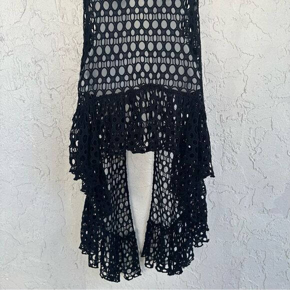 ALEXIS Sweater Cardigan Women XS Crotchet Open Knit Boho Festival Victorian - Picture 6 of 8